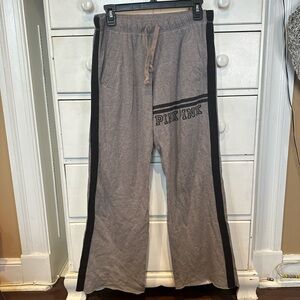 PINK Victoria's Secret Gray Wide Leg Pants